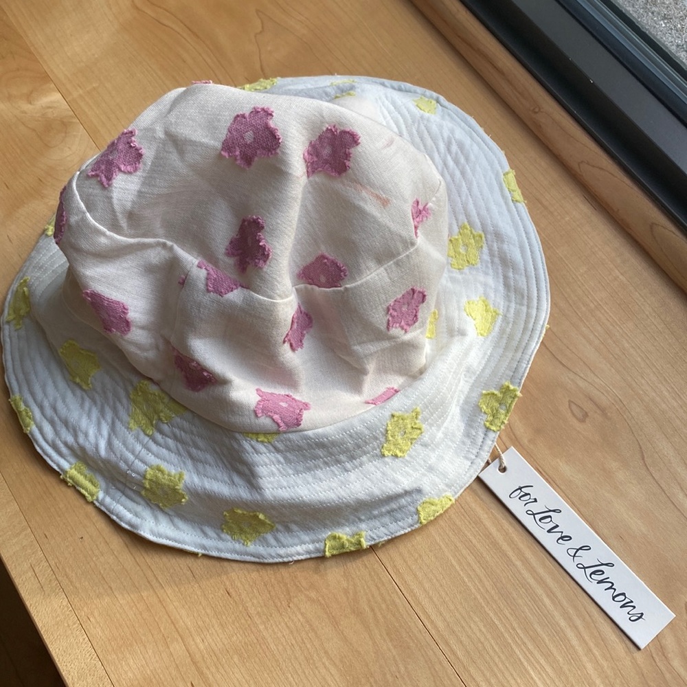 For love and lemons floral bucket hat.